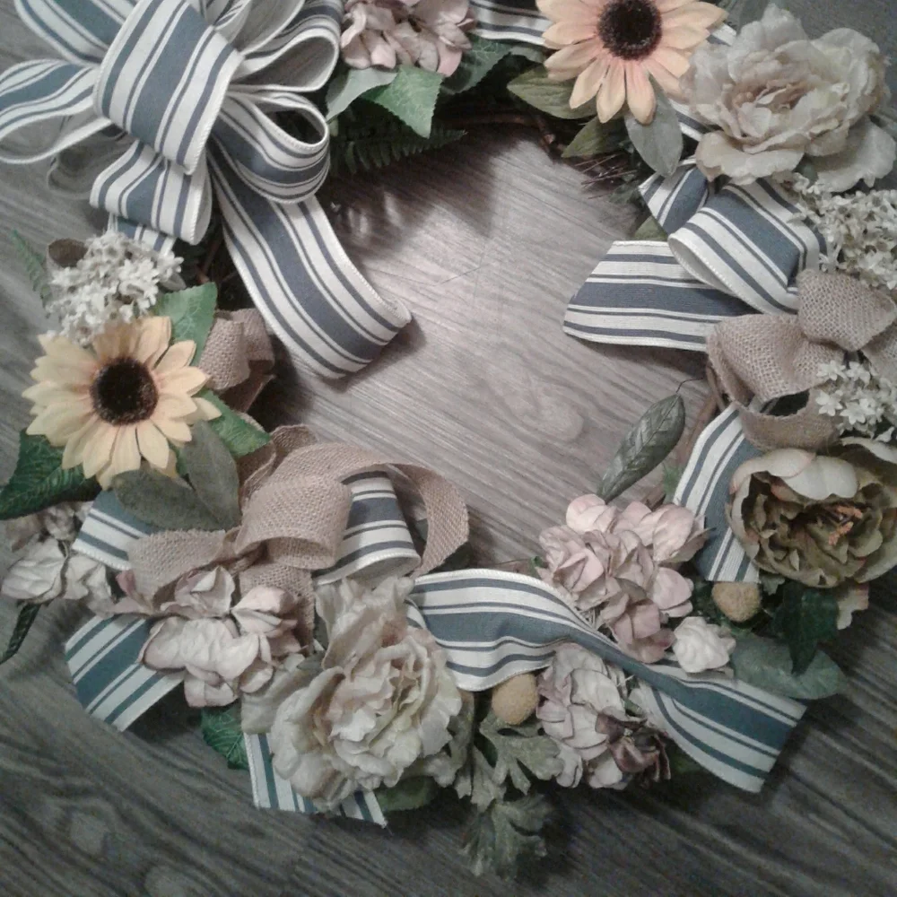Condolences Sympathy Wreath Arrangement Funeral Wreath Custom Order Final Sale